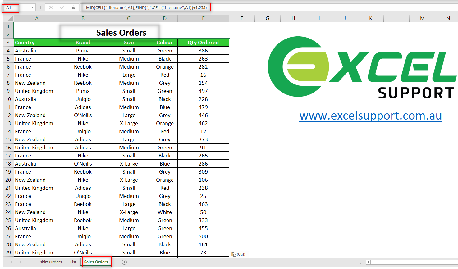 How Do I Make A List Of All Tab Names In Excel